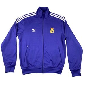Vintage 2006-2007 Adidas Real Madrid Track Jacket 3 Stripes Football Mens L